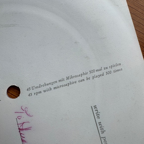 Vintage Poinsettia Christmas Card with Playable‎ Record Ninophon West Germany - Picture 6 of 6